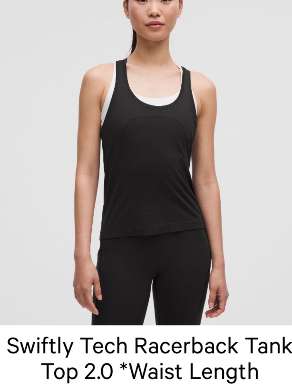Black Racerback Tank Top Lululemon